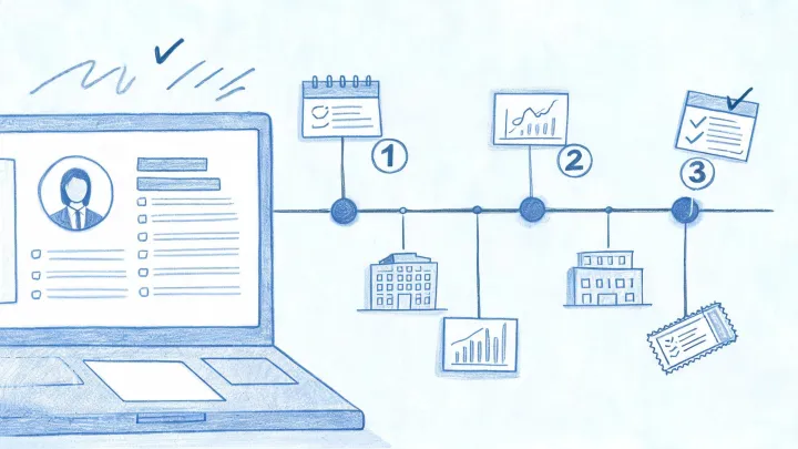 Company research editorial illustration